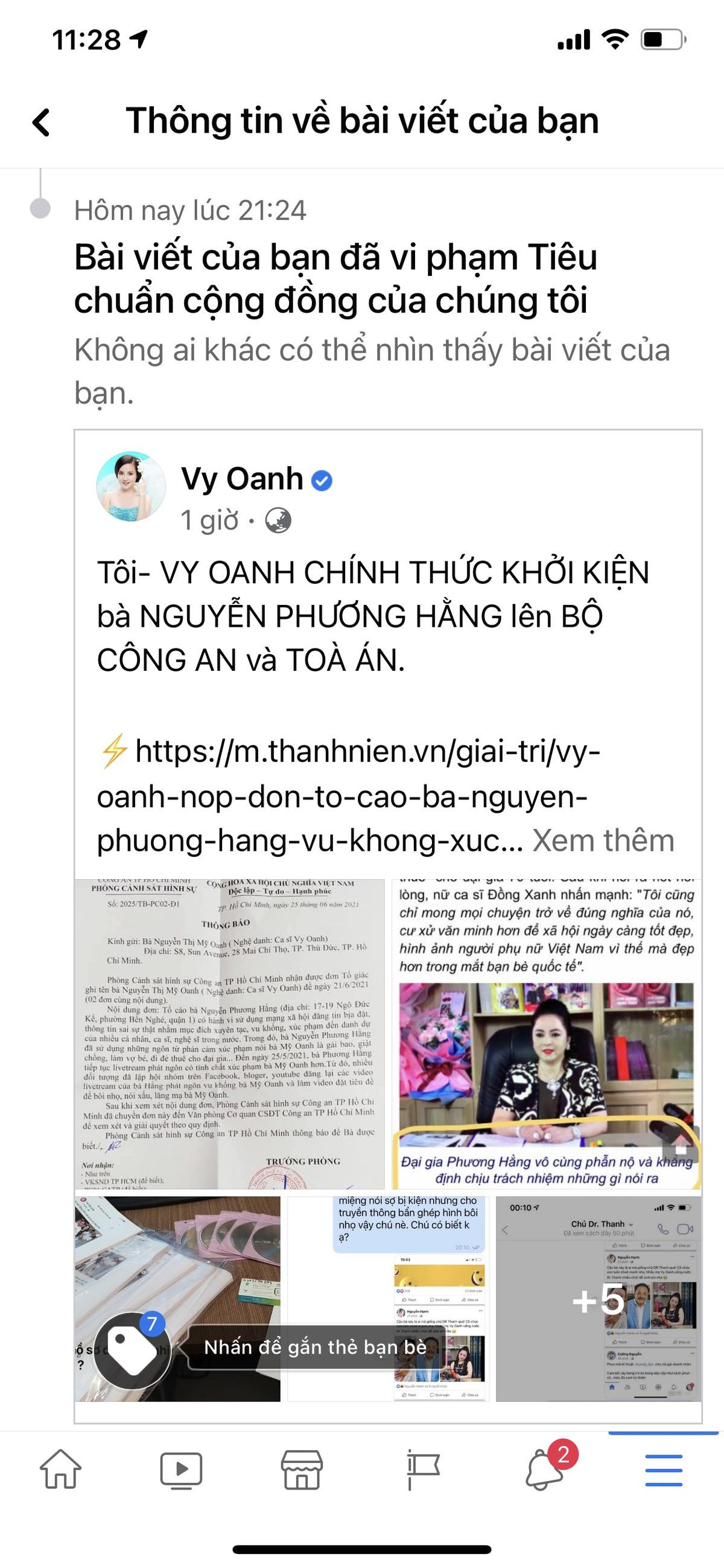 Bài đăng Vy Oanh khởi kiện bà Phương Hằng đột ngột 'bay màu': Chính chủ chia sẻ Ảnh 5