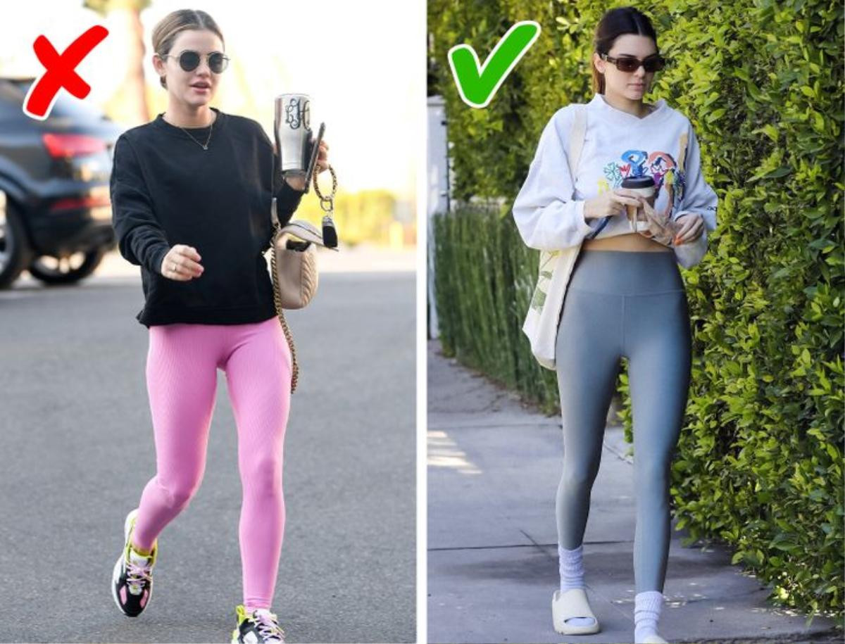 6 lỗi thời trang khiến bạn xấu xí khó tin khi mặc quần legging Ảnh 5