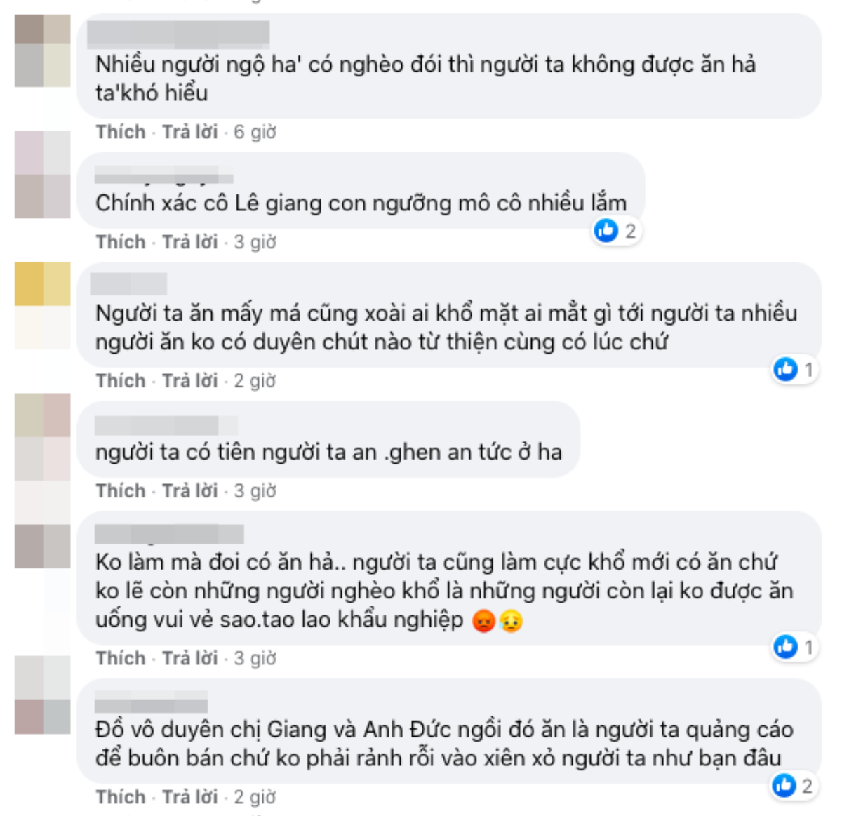 Ngồi ăn với Anh Đức, Lê Giang bị netizen 'xỉa xói' chuyện từ thiện và gay gắt đáp: 'Em câm miệng lại đi' Ảnh 3