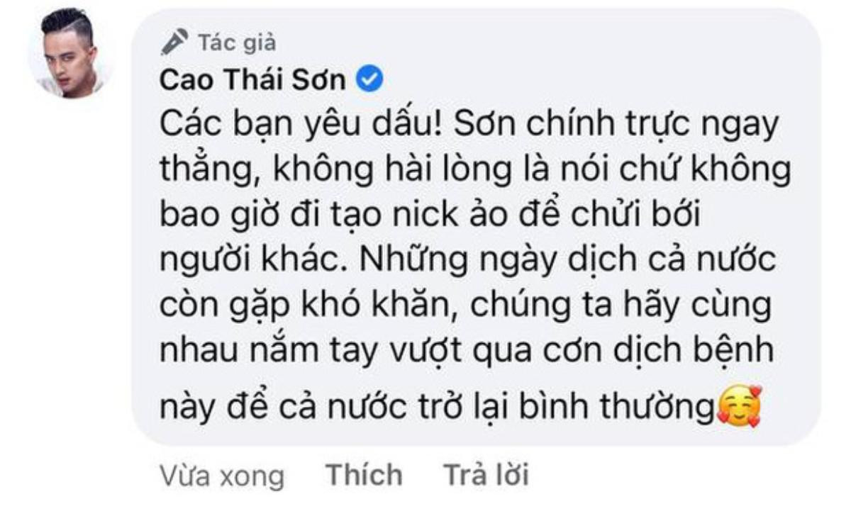 Cao Thái Sơn gọi anti-fan là 'động vật nhai cỏ', khuyên mọi người nên quan tâm chống dịch Ảnh 3