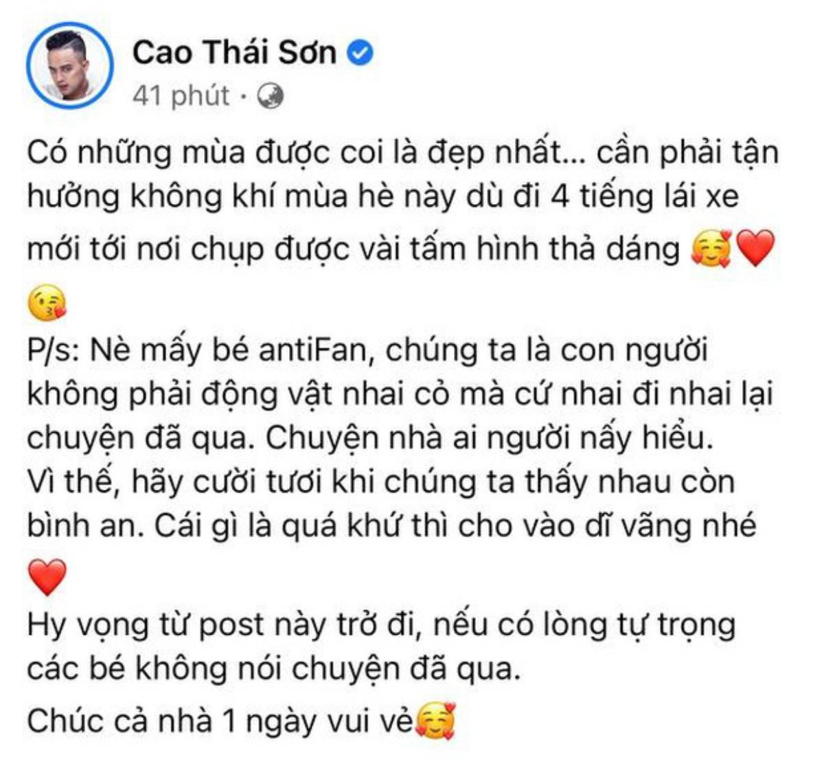 Cao Thái Sơn gọi anti-fan là 'động vật nhai cỏ', khuyên mọi người nên quan tâm chống dịch Ảnh 2