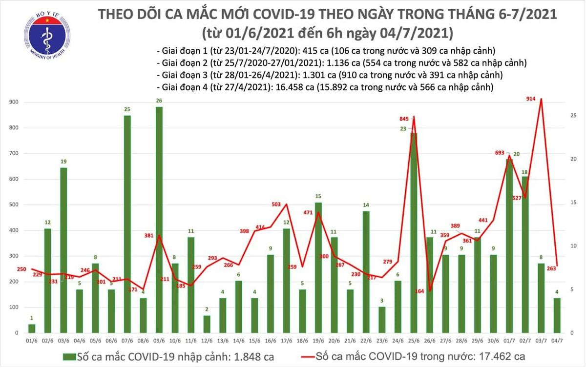 Công bố 263 ca Covid-19 trong nước, TP.HCM có 217 ca Ảnh 1