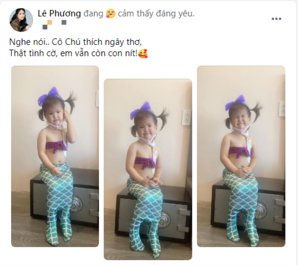 Lê Phương khoe ảnh con gái hóa nàng tiên cá, dân tình thả tim liên tục vì quá đáng yêu Ảnh 2