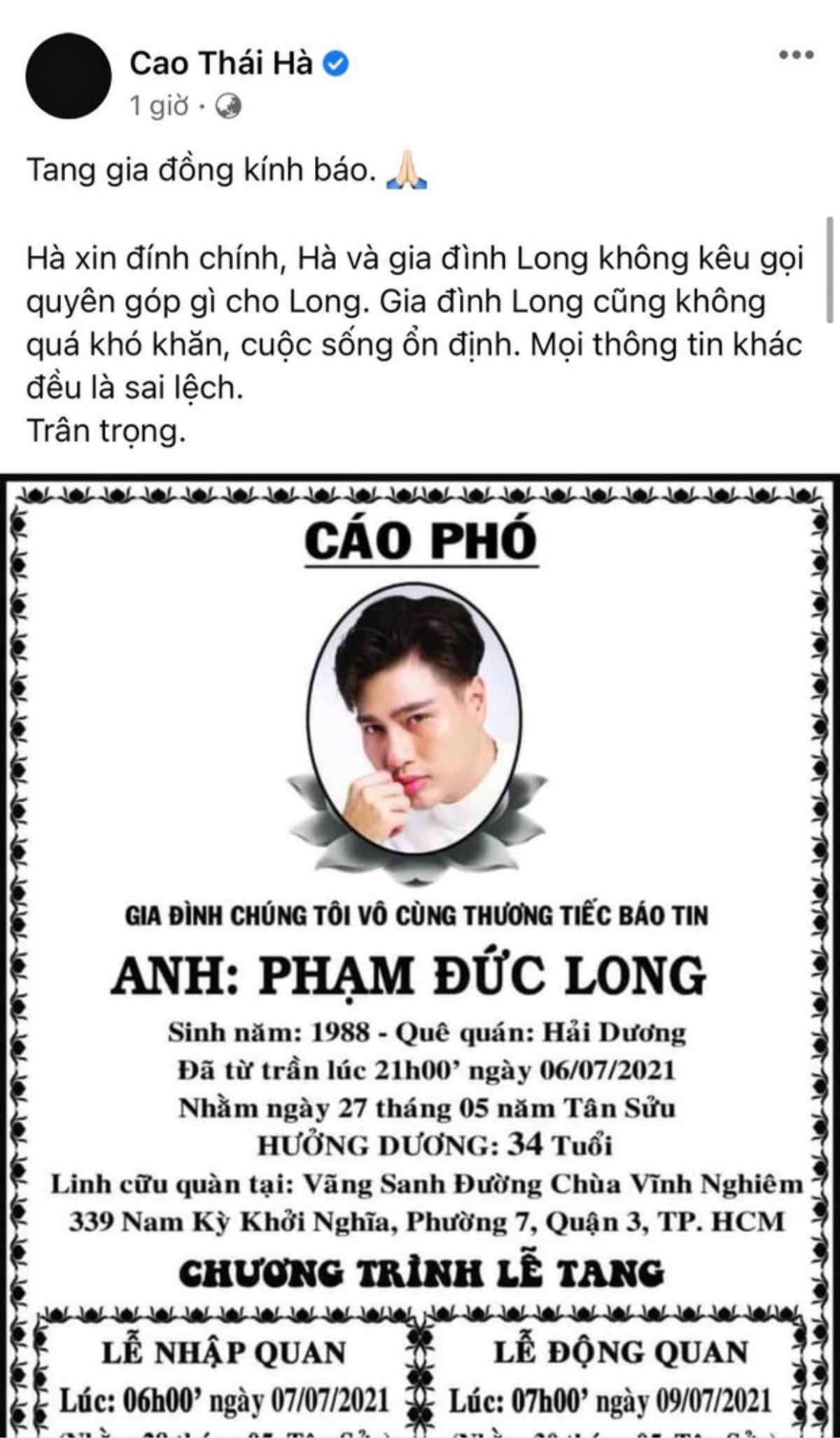 Đạo diễn nghẹn ngào kể lại uớc mơ của cố diễn viên Đức Long với mẹ, nhắn nhủ: 'Em hãy bay về cõi sáng' Ảnh 3