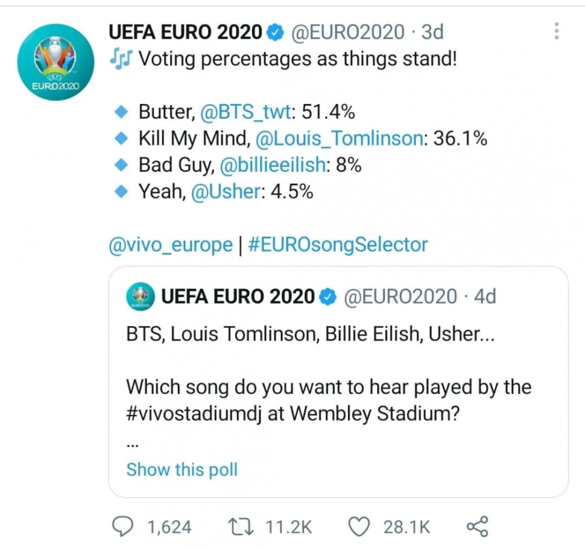 Butter của BTS được phát trong trận chung kết EURO 2020: fan tự hào ăn mừng, anti la ó chê bai Ảnh 2