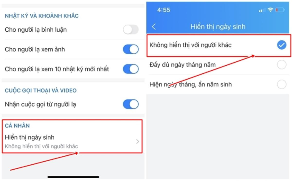 Hướng dẫn cách ẩn ngày sinh nhật trên Zalo Ảnh 5