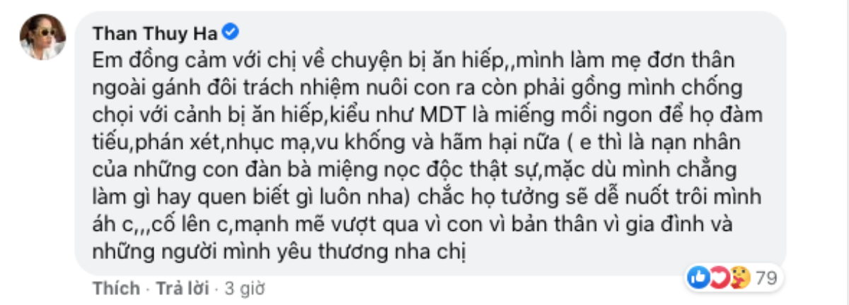 Thân Thúy Hà sâu cay an ủi Thúy Nga chuyện bị chà đạp: 'Em là nạn nhân của con đàn bà miệng nọc độc' Ảnh 3