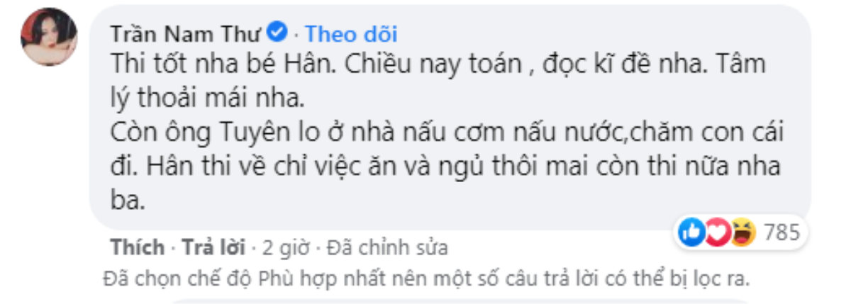 Diễn viên Quách Ngọc Tuyên khoe ảnh đưa vợ đi thi tốt nghiệp, Nam Thư vào căn dặn: 'Ở nhà nấu cơm đi' Ảnh 4