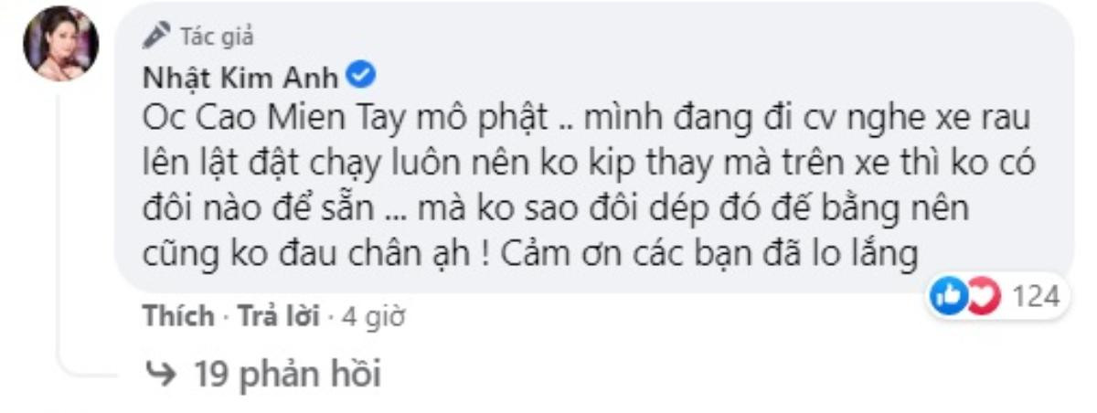 Đi giày cao gót làm từ thiện và bị nhắc nhở, Nhật Kim Anh liền phản ứng tinh tế Ảnh 3