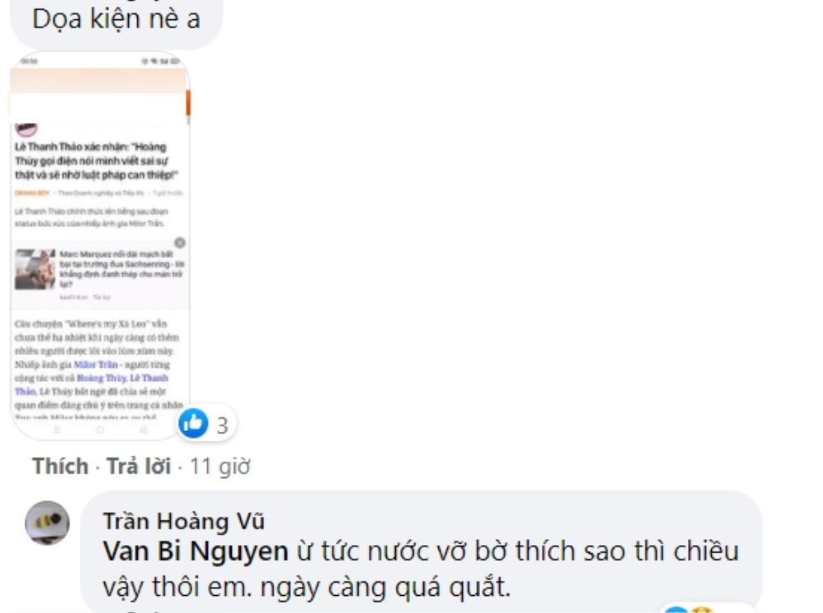 Hay tin Hoàng Thùy bóng gió dọa kiện vụ chiếc túi, Milor Trần liền tuyên bố: 'Thích sao thì chiều vậy' Ảnh 3