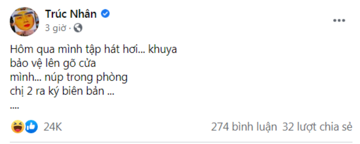 Gây ồn ào bị bảo vệ nhắc nhở khiến chị gái phải kí biên bản, Trúc Nhân lại 'nhận tội với đất trời' Ảnh 2