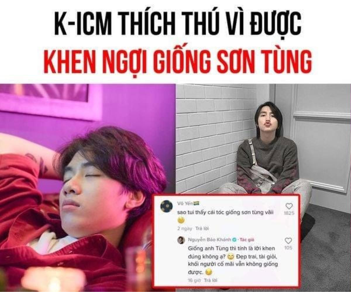 Được khen giống Sơn Tùng, K-ICM thích thú trả lời nhưng vẫn 'cà khịa' Jack cố mãi không bằng đàn anh? Ảnh 2