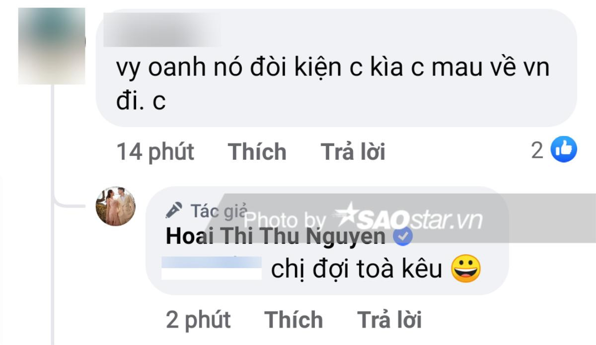 Hoa hậu Thu Hoài gay gắt đáp trả sau khi bị Vy Oanh khởi kiện: 'Tôi đợi tòa kêu' Ảnh 2