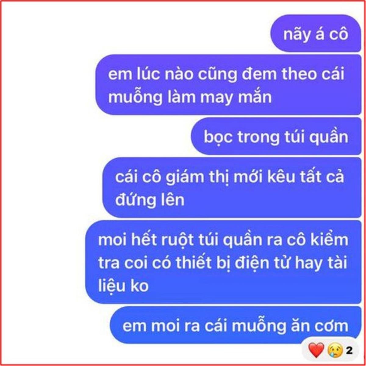 Giám thị yêu cầu kiểm tra vật dụng mang vào phòng thi, nam sinh lấy ra một thứ khiến tất cả cười ngất Ảnh 1