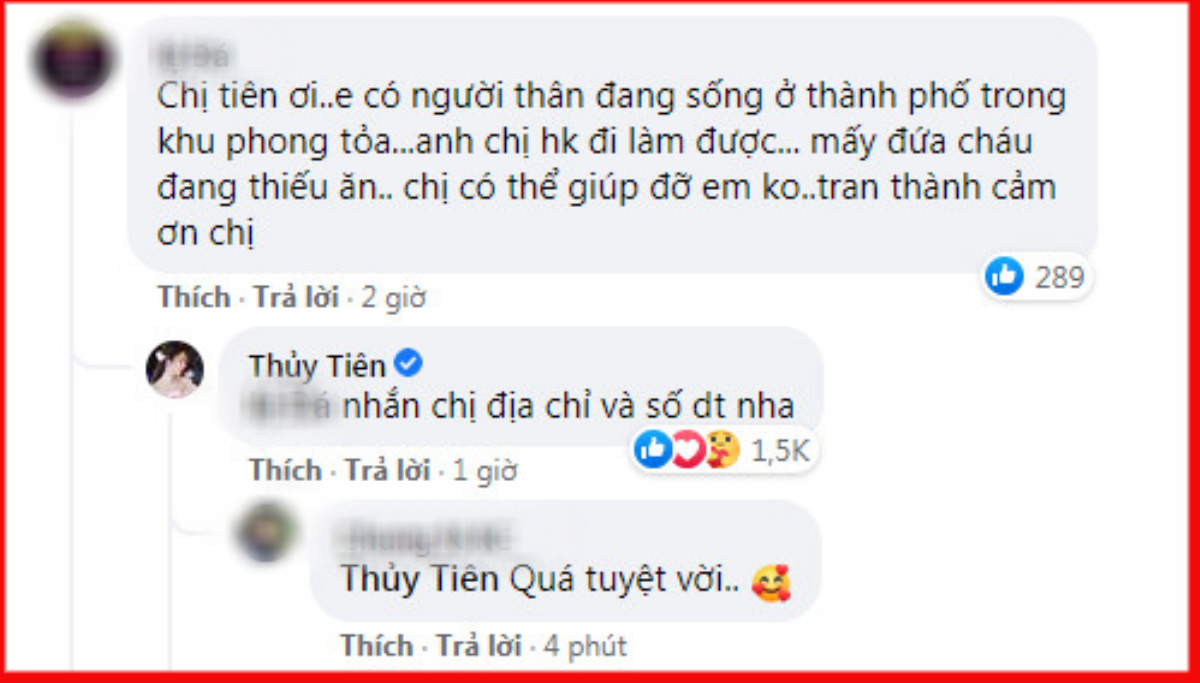 Giữa ồn ào mẹ ruột bị chỉ trích, Thủy Tiên đã có hành động này khiến fan 'nức lòng' Ảnh 2