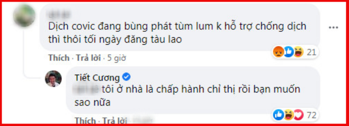 Bị mỉa mai không hỗ trợ chống dịch, NS Tiết Cương: 'Tôi ở nhà chấp hành chỉ thị rồi muốn sao nữa!' Ảnh 3