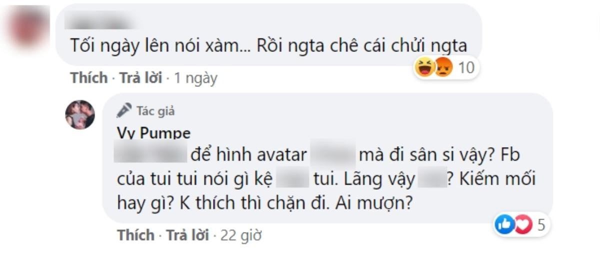 Vợ Mạc Văn Khoa lại cãi tay đôi với anti-fan vì con gái bị chê tơi tả: 'Không thích thì chặn đi, ai mượn' Ảnh 1