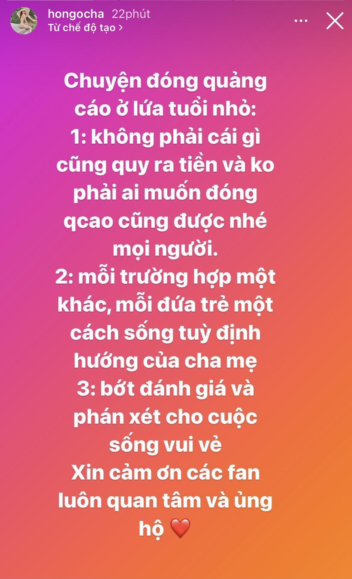 Hà Hồ lên tiếng trước chỉ trích để Lisa - Leon đóng quảng cáo, cát-sê 2 bé được dùng tiếp tế bệnh viện Ảnh 3