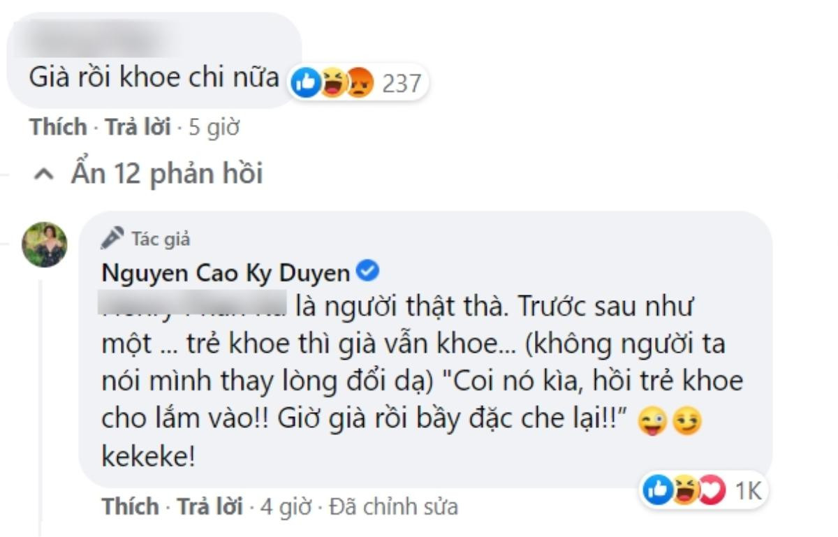 MC Kỳ Duyên 'bật lại' anti-fan vì bị chê 'già mà thích khoe hàng', né tránh không về nước hỗ trợ từ thiện Ảnh 4