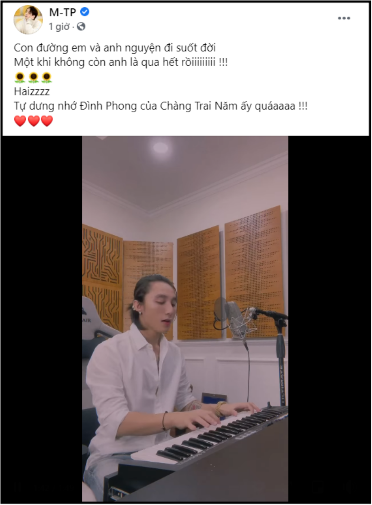 Sơn Tùng M-TP bất ngờ cover lại OST Chàng trai năm ấy, fan đua nhau xem lại phim cũ Ảnh 1