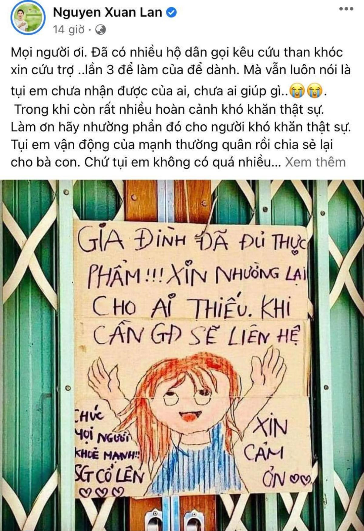 Nhiều người xin từ thiện đến ba lần, Xuân Lan lên tiếng: 'Giúp cho qua cơn đói, không giúp để sung túc' Ảnh 2