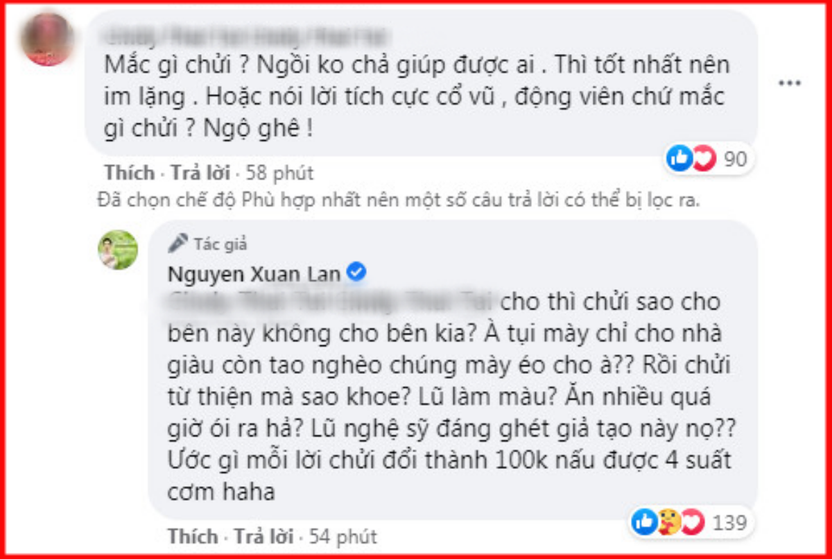 Bị 'hỏi khó' về việc từ thiện của Hoài Linh, Xuân Lan đáp trả 'cực gắt' khiến dân mạng hả hê Ảnh 4