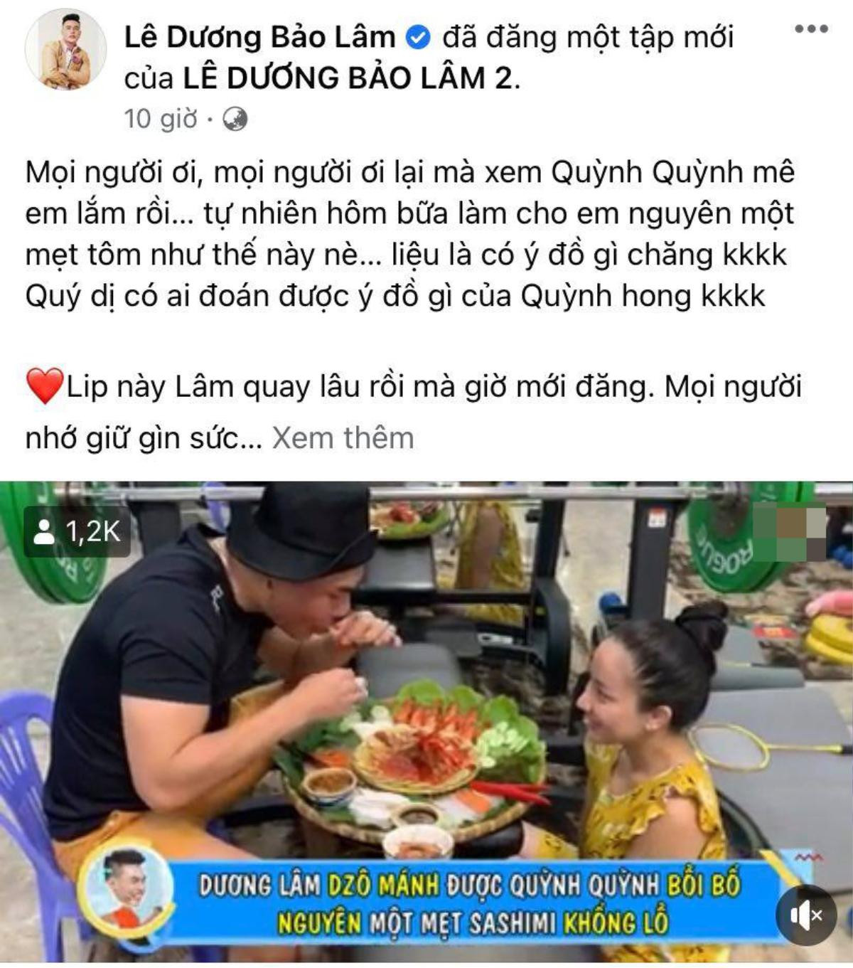 'Mọi người ơi mọi người' Lê Dương Bảo Lâm đăng clip ăn uống sang chảnh ai ngờ bị netizen lên án Ảnh 2