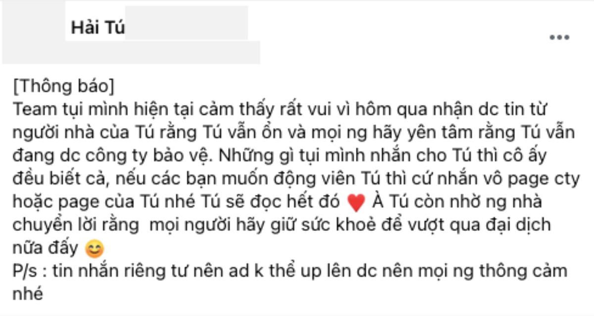 Xôn xao tình hình Hải Tú hiện tại sau drama cập nhật từ fan: Vẫn ổn, đang được công ty Sơn Tùng bảo vệ? Ảnh 3