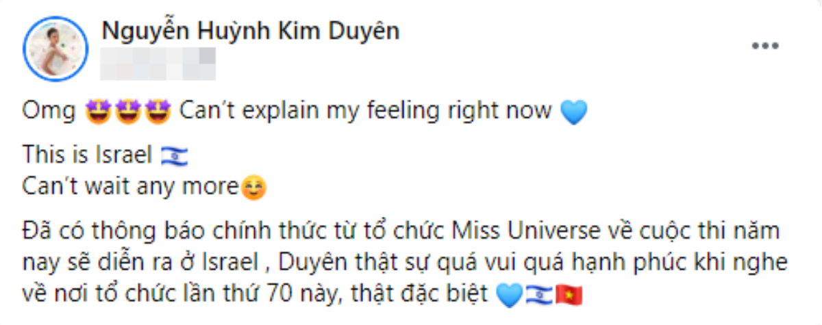 Miss Universe 2021 thay đổi địa điểm tổ chức, Kim Duyên vỡ òa cảm xúc: 'Không thể chờ đợi thêm được nữa' Ảnh 2