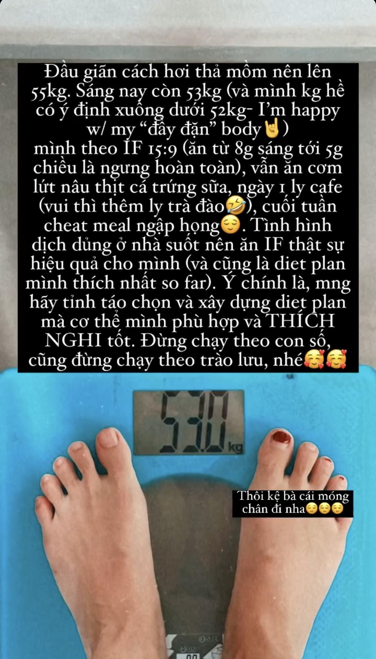 Tóc Tiên tiết lộ cân nặng lên xuống thất thường trong mùa dịch, bị ông xã bắt tập thể dục vì lười Ảnh 3