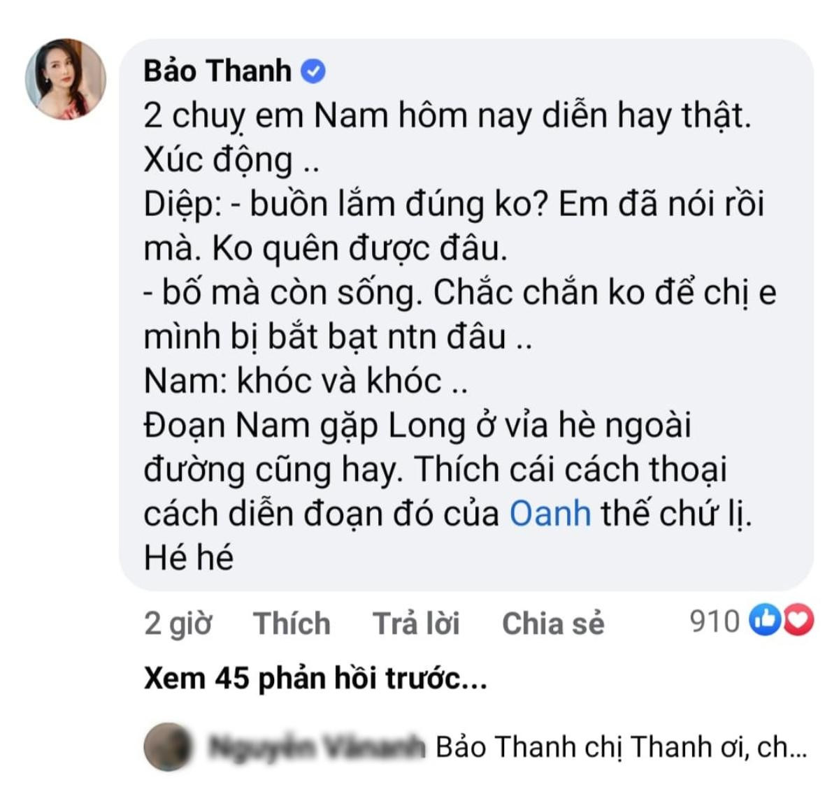 Diễn xuất của Tuyết và Phương Oanh được khen ngợi hết lời, 'fan cứng' Bảo Thanh cũng xuýt xoa Ảnh 6