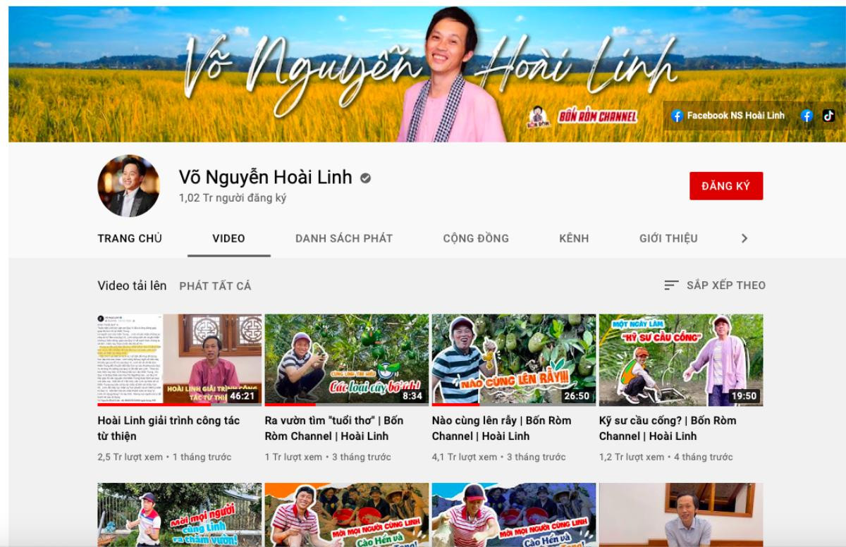 Từng 'hot rần rần', kênh YouTube của NS Hoài Linh giờ đây 'tuột dốc không phanh' sau nhiều ồn ào Ảnh 1