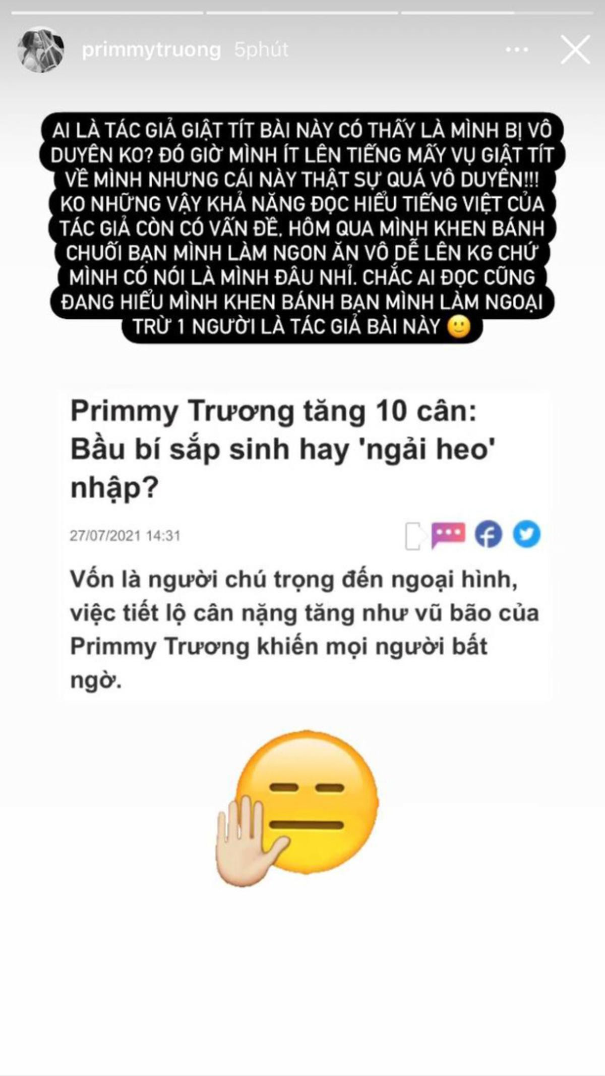 Bị 'câu view' khiếm nhã, Primmy Trương thẳng thắn đáp trả: 'Có thấy là mình bị vô duyên không?' Ảnh 2