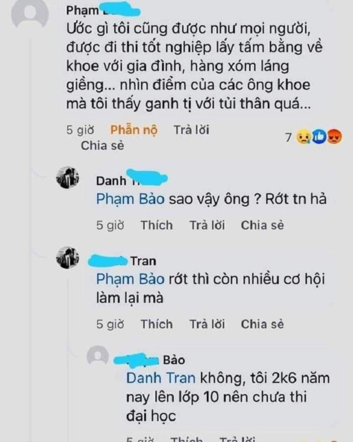 Thấy bạn bè khoe điểm tốt nghiệp, nam sinh buồn bã và lý do sau đó khiến dân tình bật ngửa Ảnh 1