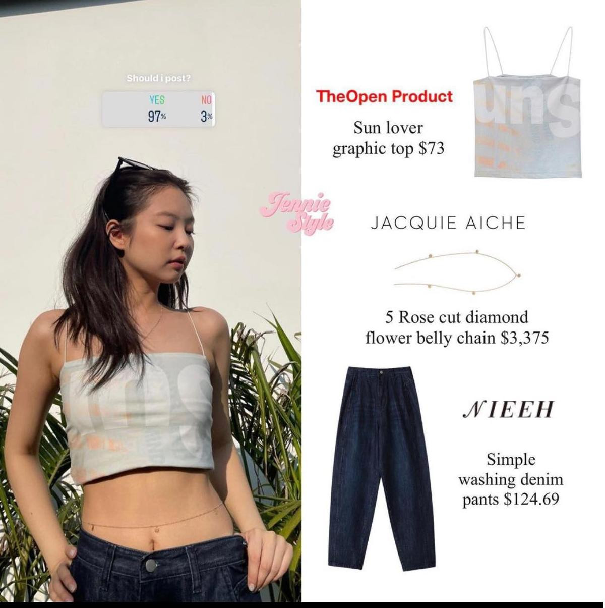 Jennie BlackPink khiến dân tình 'ngã ngửa' với dây bodychain thắt eo giá chục triệu đồng Ảnh 5