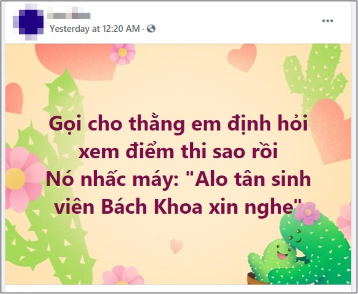 Được hỏi điểm thi tốt nghiệp, hội sĩ tử 2k3 có cách khoe siêu chất thế này đây! Ảnh 1