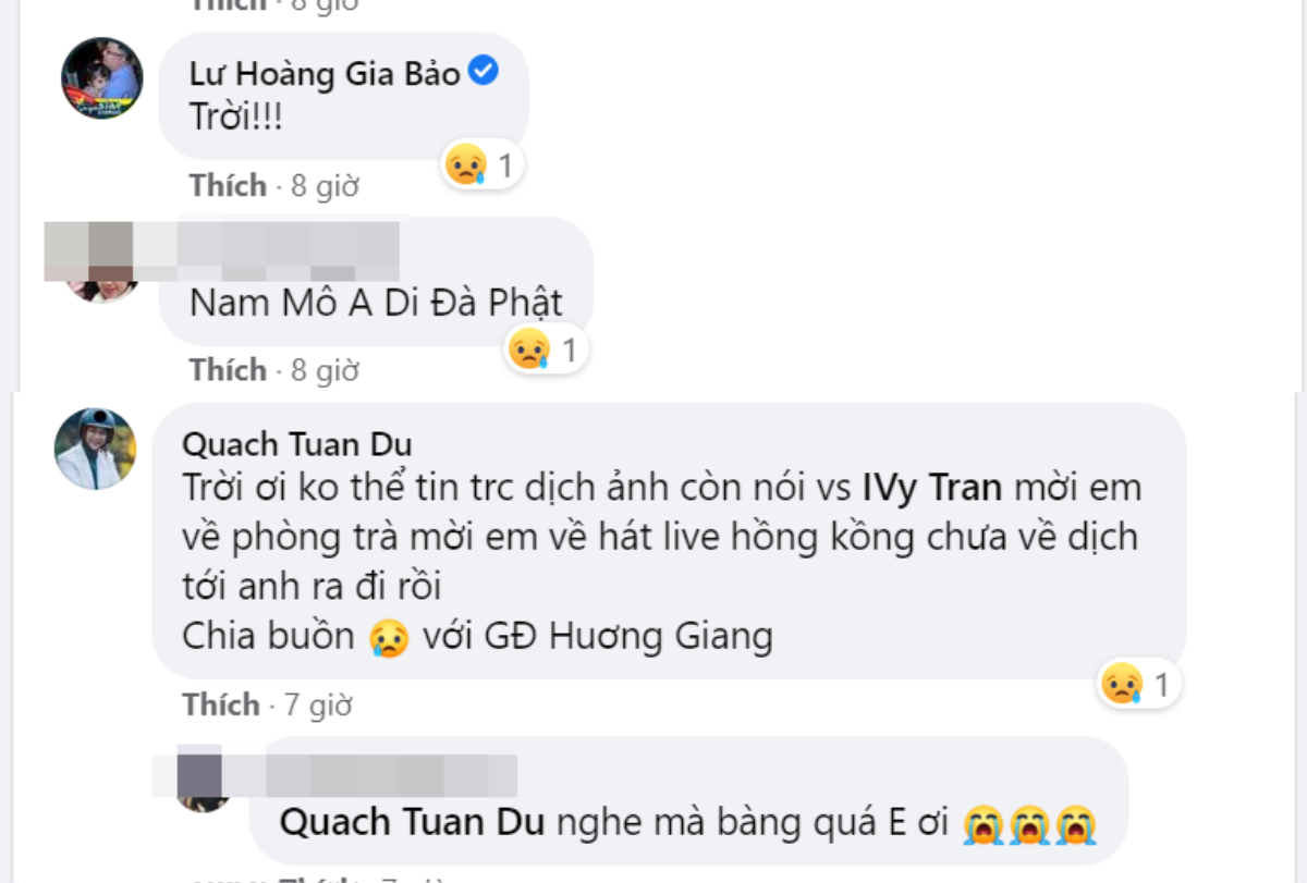 Một nam ca sĩ đột ngột qua đời, Ốc Thanh Vân cùng nhiều sao Việt bàng hoàng Ảnh 2