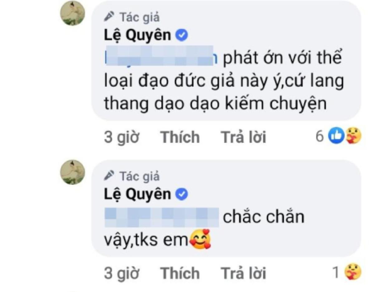 Bị yêu cầu 'bớt câu like mùa dịch', Lệ Quyên quyết phản pháo đáp trả đến cùng Ảnh 4