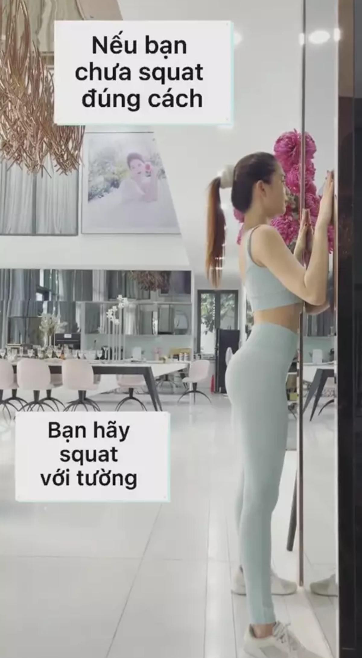 Ngọc Trinh làm clip chỉ tập squat ngày dịch, có gì mà dân tình nổ ra tranh cãi? Ảnh 1