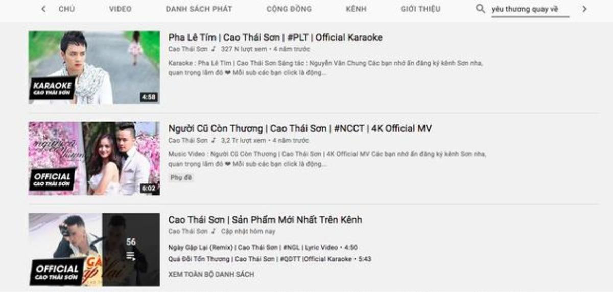 Nathan Lee vừa ra MV chính thức, Yêu thương quay về của Cao Thái Sơn lập tức 'bay màu' khỏi kênh Youtube Ảnh 3