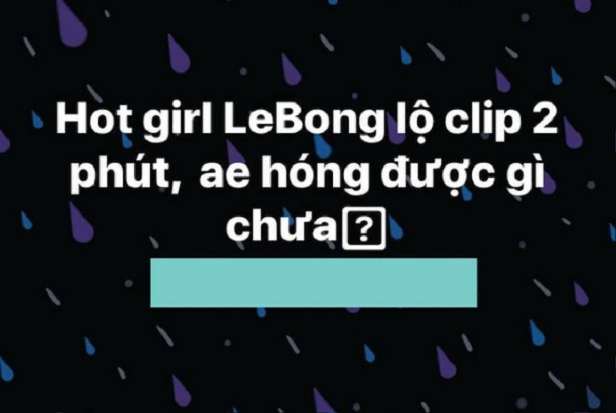 Bị đồn lộ 'clip 2 phút' giữa đêm, gái xinh Lê Bống lập tức đáp trả: 'Có hẳn clip 20 phút đây' Ảnh 1