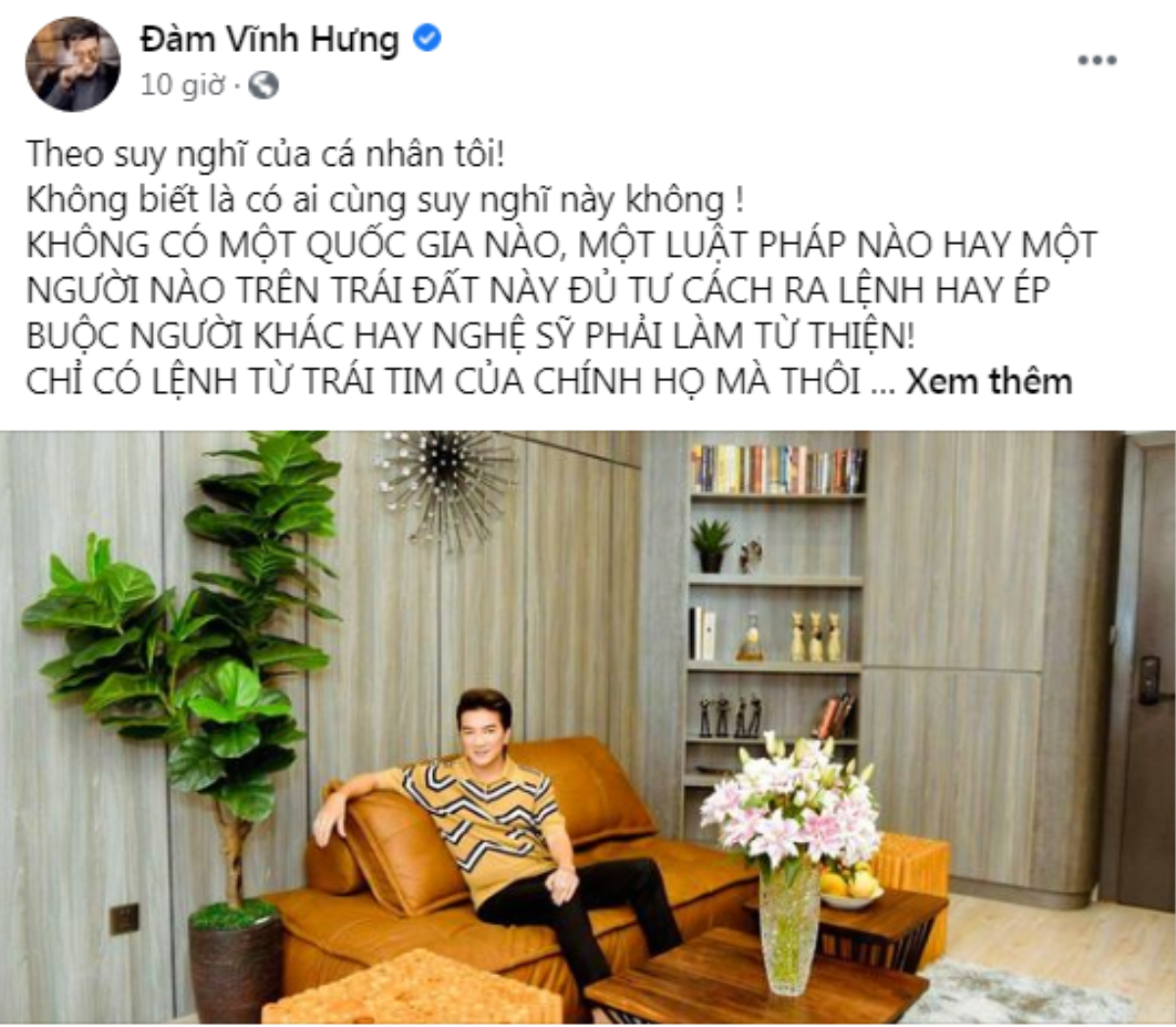 Đàm Vĩnh Hưng nói về chuyện từ thiện, Lệ Quyên liền lên tiếng: 'Mình làm được gì tự biết' Ảnh 1