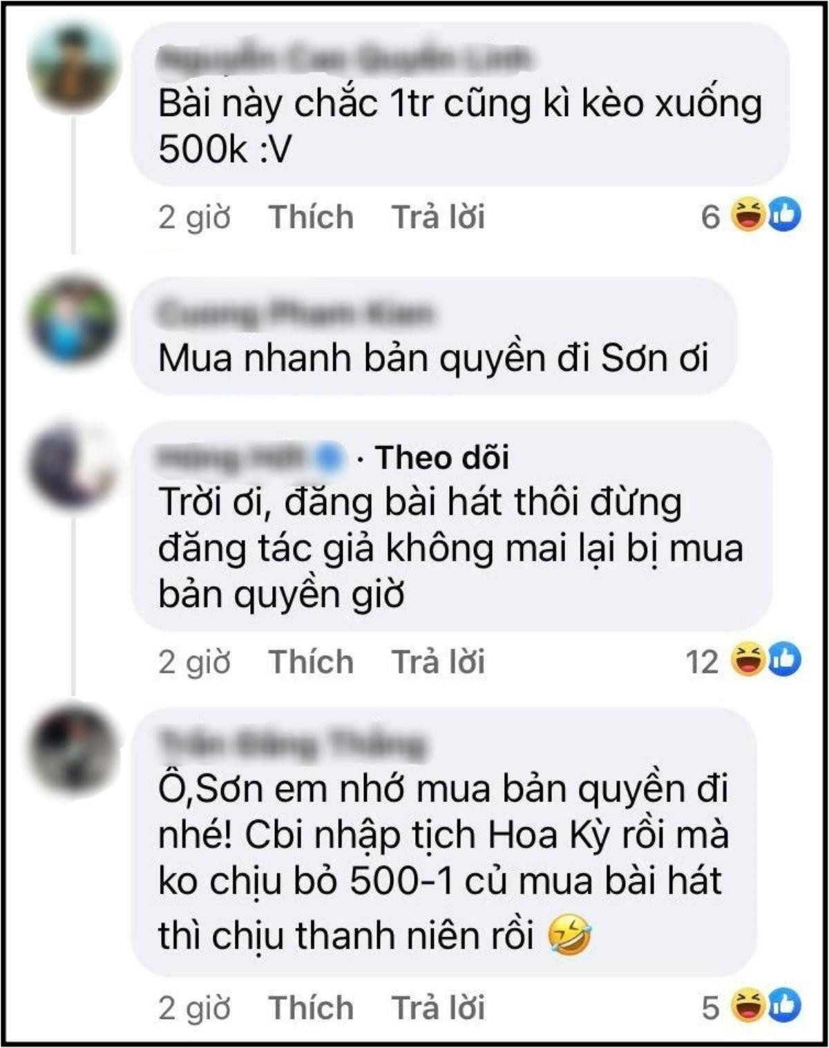 Cao Thái Sơn ra bài mới và gọi là 'hit song 2022', dân mạng nhắc nhẹ 'nhớ mua bản quyền' Ảnh 2