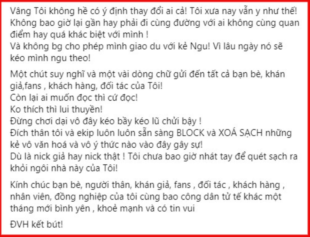 Đàm Vĩnh Hưng bức xúc vì giới nghệ sĩ bị khinh thường: 'Xin hỏi đã đắc tội gì?' Ảnh 6