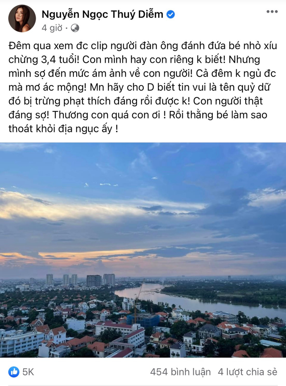 Thúy Diễm 'gặp ác mộng', cả đêm không ngủ được khi xem đoạn clip người đàn ông đánh đập dã man bé trai Ảnh 2