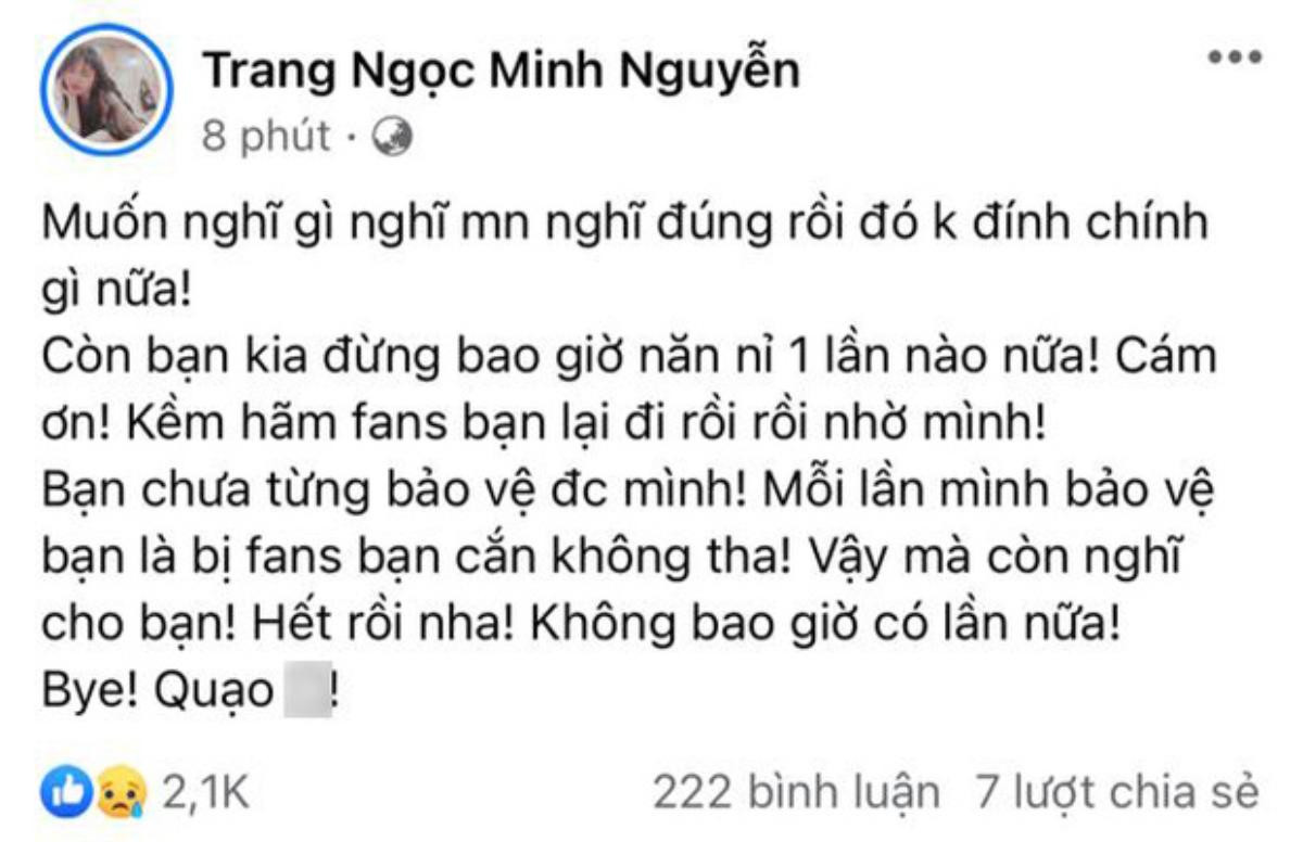 Lương Minh Trang nhiều lần 'bóng gió' về người đàn ông vũ phu, dân mạng lập tức 'gọi tên' Vinh Râu Ảnh 5