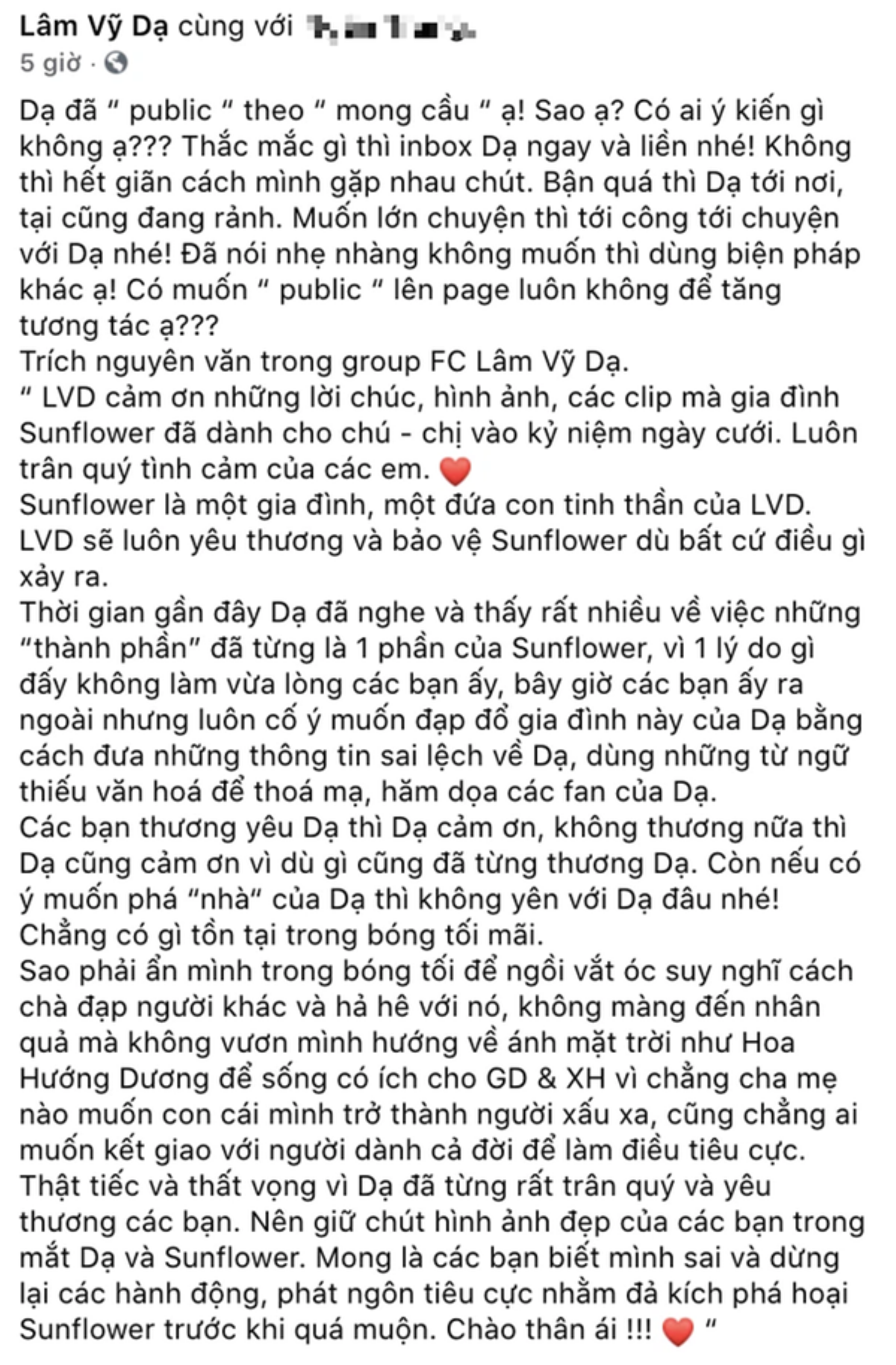 Lâm Vỹ Dạ lại có động thái 'dằn mặt' cứng rắn: Tôi có vị trí trong xã hội, bạn không có tư cách Ảnh 5