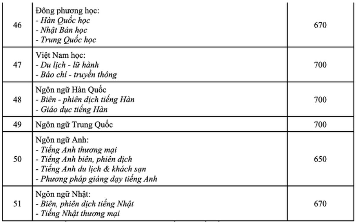 Nhiều đại học tại TP.HCM công bố điểm trúng tuyển theo kết quả thi đánh giá năng lực ĐHQG TP.HCM Ảnh 4