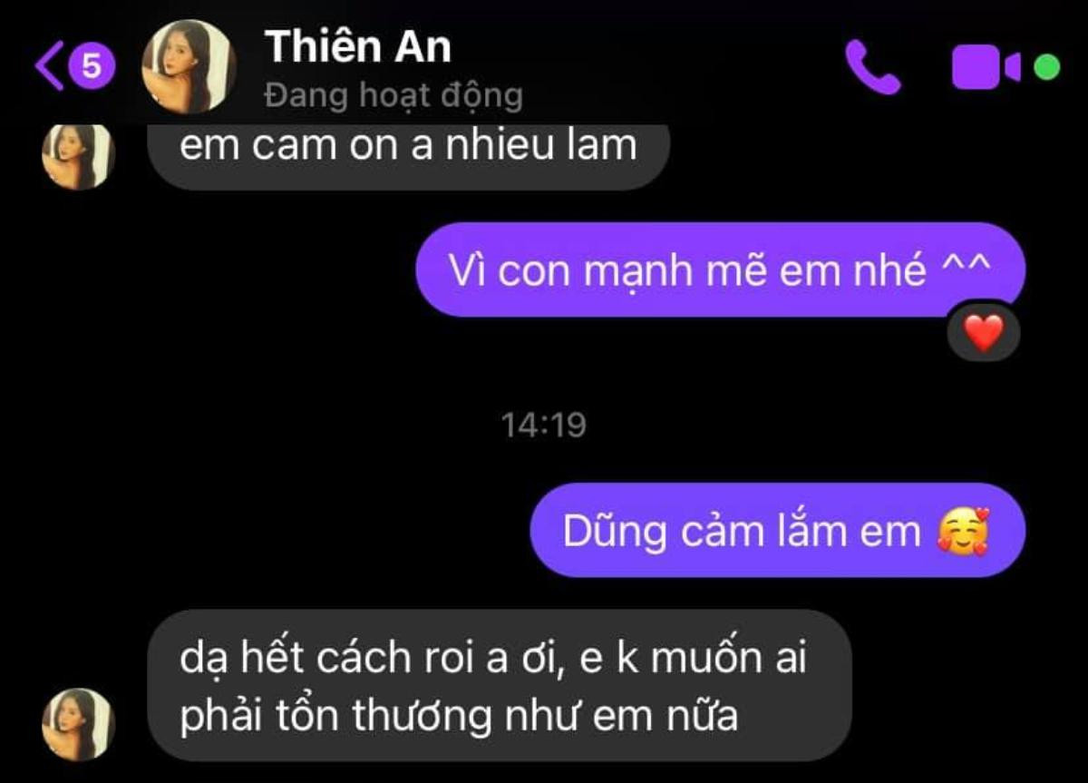 Thiên An tâm sự đầy xót xa: 'Em không muốn ai phải tổn thương như em nữa' Ảnh 3