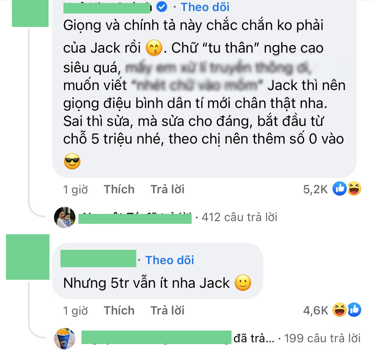 Phản ứng của netizen sau khi Jack lên tiếng xin lỗi: '5 triệu vẫn còn ít' Ảnh 2